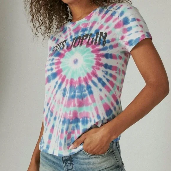 ⭐️Lucky Brand Tie Dye Janis Joplin Tee - Picture 2 of 2